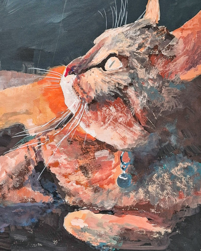 Gouache cat