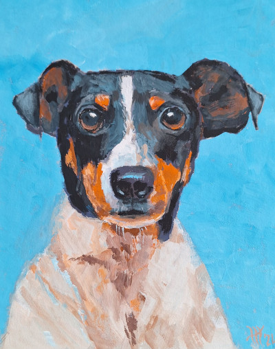 Gouache dog